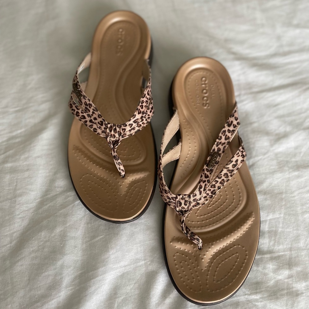 Womens crocs slides.